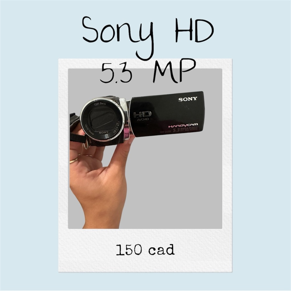 Sony HD Handycam Silver and Black